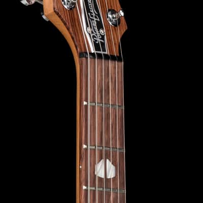 Powers Electric A-Type PF42 - Jet Black with Saffron Stripes #B512 image 10