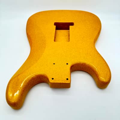 HooDoo Stratocaster Body Alder Sparkle Gold hsb6402 image 7