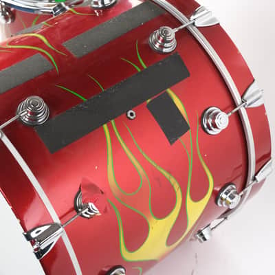 DW Collectors Series 3-Piece Flame Drum Kit (Kick, Snare, Floor Tom) Owned by Brian Setzer image 8
