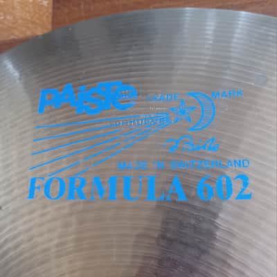20" Paiste Formula 602 Pre Serial Blue Label image 4