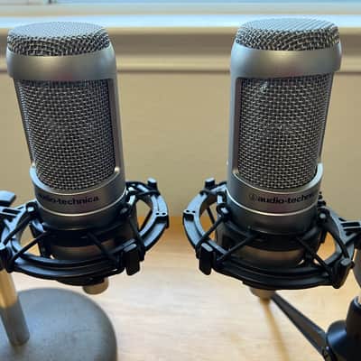 Audio-Technica AT3035 Large Diaphragm Cardioid Condenser Microphones-Stereo Matched Pair Early 2000s image 2