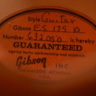 c.1971 Gibson ES-175D w/HSC image 21