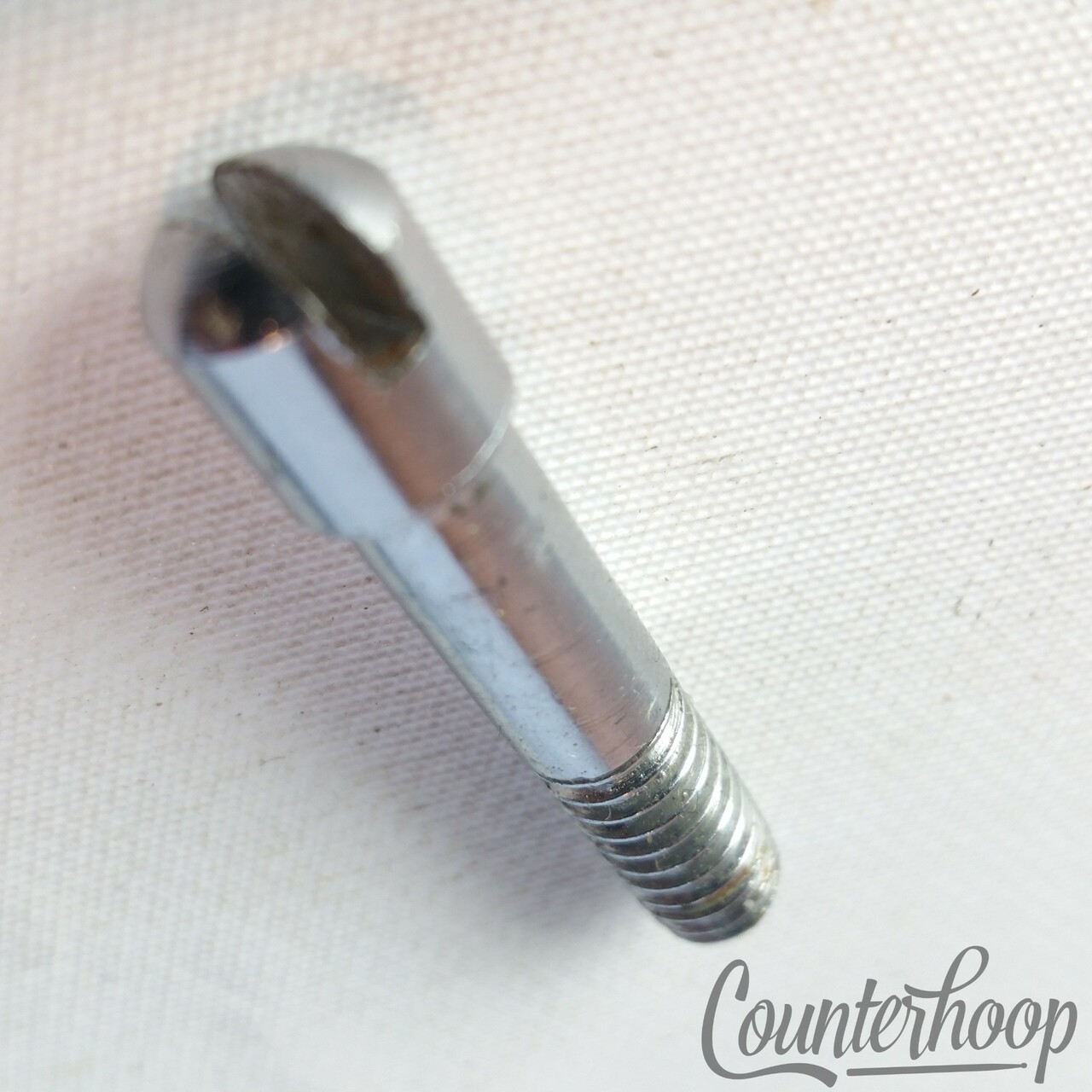 Premier 1 1/8"Slotted T-Rod Tension Set Screw Tensioner Drum Mount Chrome 60s UK — main photograph