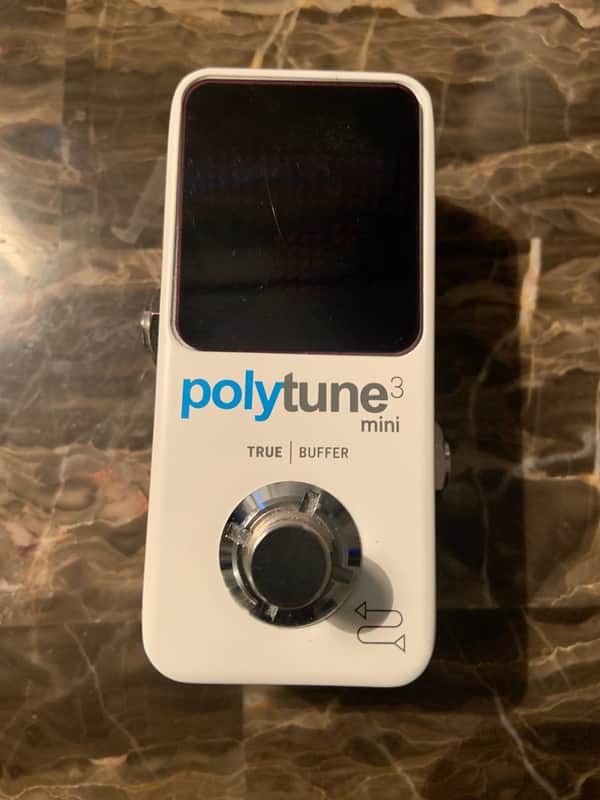TC Electronic Polytune 3 Mini Polyphonic Tuning Pedal 2019 - Present - White image 1