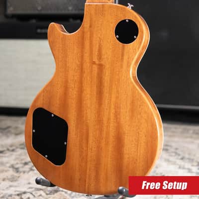 Gibson Les Paul Standard 50s Figured Top Electric Guitar - Honey Amber with Hardshell Case image 2