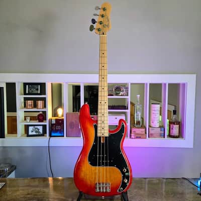Alleva Coppolo KBP-4: RARE Birdseye Alder body, Maple Fingerboard, and a LP Cherry Burst Finish image 6