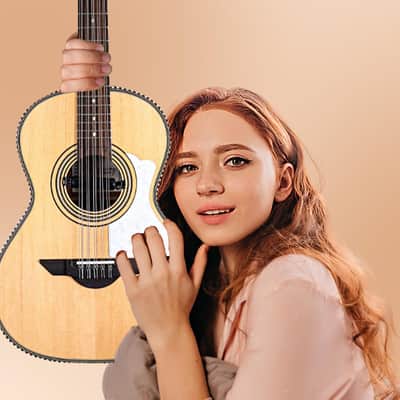 H. Jimenez 10-String Bajo Quinto - Natural (LBQ2NCE) image 4