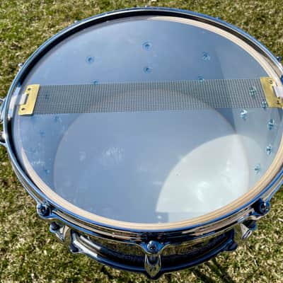 Gretsch 1 of 1 Renown Maple 6.5x14 Snare Drum Peacock Black Galaxy Sparkle image 14
