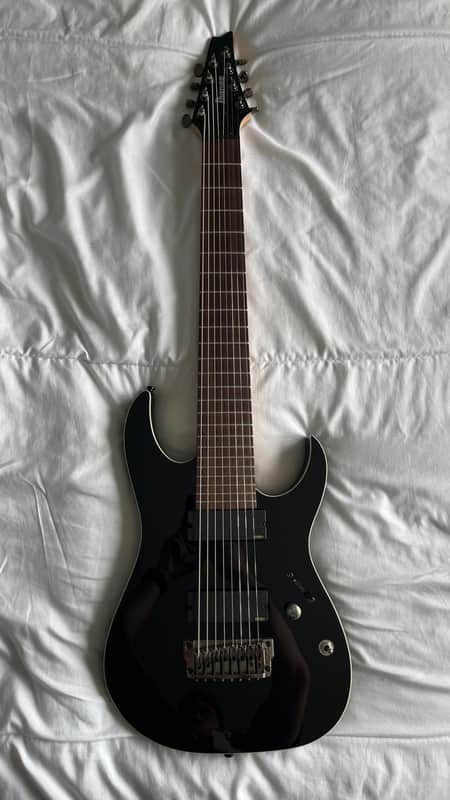 Ibanez RGIR28FE-BK Iron Label 2014 - Black image 1