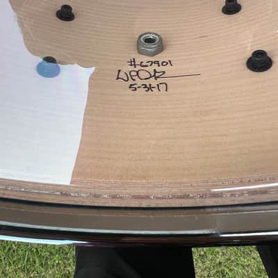 Pork Pie P'Lux Maple Brass 7"x14" Porcaro Blue Gloss image 6
