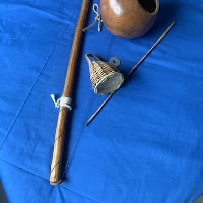 59" Brazilian Professional Berimbau Biriba Wood Stick Cabaca Sizes 8" x 21" Circumference image 3