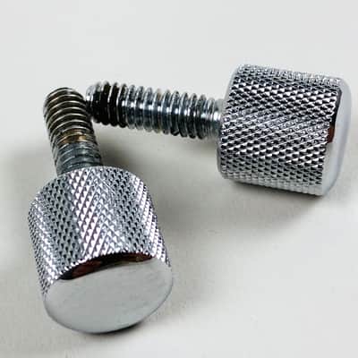 Fender Piigy Back Tilt-Back Leg Thumbscrews 60s - Chrome image 1