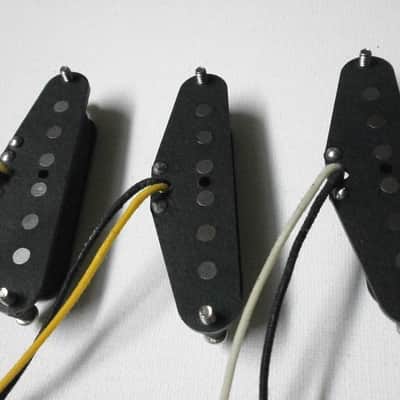 Stratocaster HAND WOUND Coil TaP A5 Guitar Pickups SET Hand Wound Q Big Tone Mid Scooped Fits Fender Mayer Dipper image 5