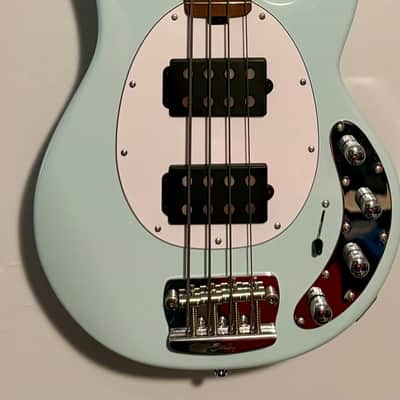 Sterling StingRay Ray34HH Daphne Blue Roasted Maple Neck image 8