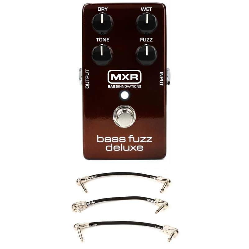 MXR M84 Bass Fuzz Deluxe Pedal with 3 Patch Cables image 1