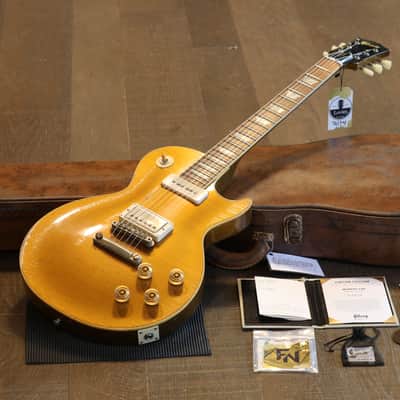 Unplayed! 2023 Gibson Custom Shop 1955 Reissue M2M Les Paul P90 Electric Guitar Heavy Murphy Aged Double Gold + COA OHSC image 1