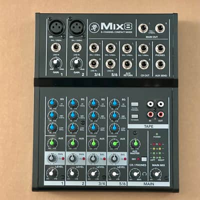 Mackie Mix8 8-Channel Compact Mixer 2015 - Present - Black image 1