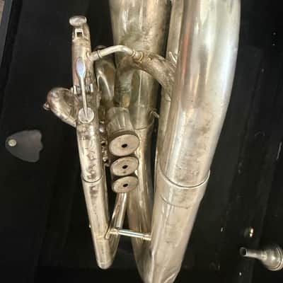 Blessing brand Silver Marching Baritone Horn. Made in USA image 13