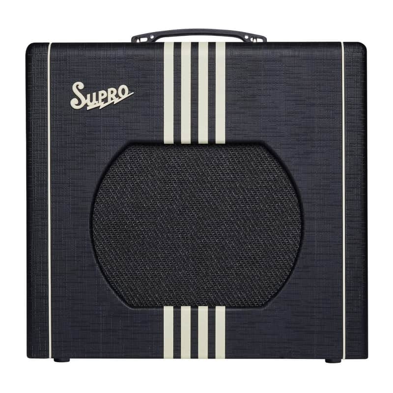 Supro Delta King 12 1x12-inch 15-watt Tube Combo Amp - Black and Cream image 1