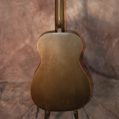 Vintage RARE Supertone sold by Sear Singing Cowboys Scene Guitar 1942 Original Case image 8