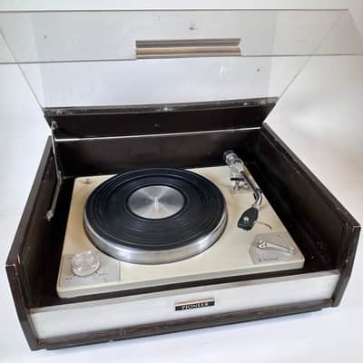 Vintage Pioneer PL-6A Idler Drive Turntable w/ Dust Cover image 1