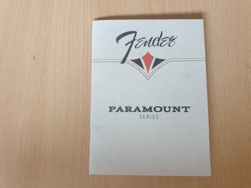 Fender Paramount Series Owner's Manual 2015 (#1) image 1
