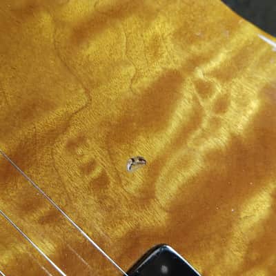 Warmoth Telecaster 2016 - Amber burled maple image 12