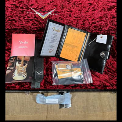Fender Custom Shop '66 Strat,  DLX CLOSET CLASSIC - Faded Aged Candy Apple Red image 13
