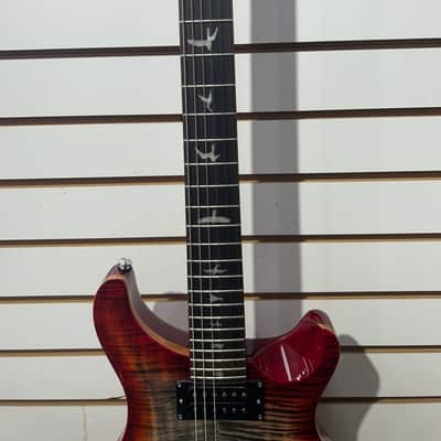 PRS SE Custom 24-08 Quilt 2025 - Present - Charcoal Cherry Burst image 3