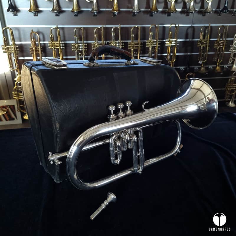 Best era Couesnon Paris flugelhorn case Courtois 5 mouthpiece gamonbrass image 1