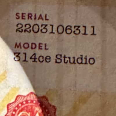 Taylor 314ce Studio Special Edition 2024 - Present - Natural image 7