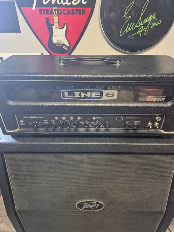 Line 6 Spider Valve HD100 100-Watt Digital Modeling Guitar Amp Head 2007 - 2009 - Black image 1
