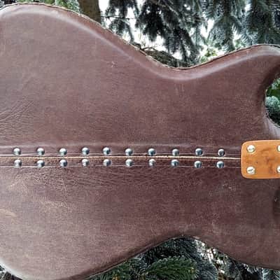 Klira Triumphator 1960 vintage German guitar Framus Hofner Hopf leather cover image 11