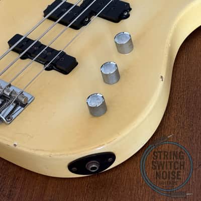 Fernandes Bass, Limited Edition, PJ, Aged White, MIJ 1989, 32” Medium Scale image 5