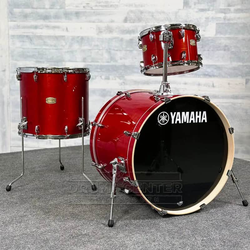 Yamaha Stage Custom Birch 3pc Drum Set 22/12/16 Cranberry Red image 1