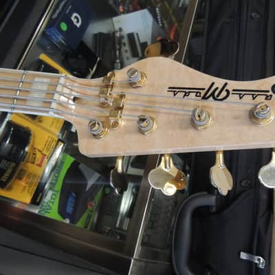 Bass Mods Lefty J/P style 5 string Orange image 3