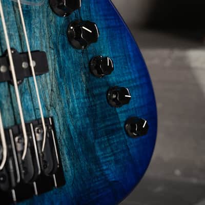 Cort GBFUSION4BB GB-Fusion 4 Solid Alder Body Spalted Maple Top Hard Maple Neck 4-String Electric Bass Guitar image 17
