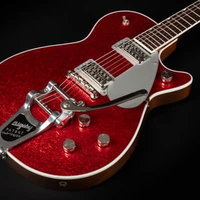 2019 Gretsch G6129T Players Edition Duo Jet FT - Red Sparkle | Japan Single Cutaway Filter'Tron Pickups Locking Tuner Bigsby | OHSC image 6