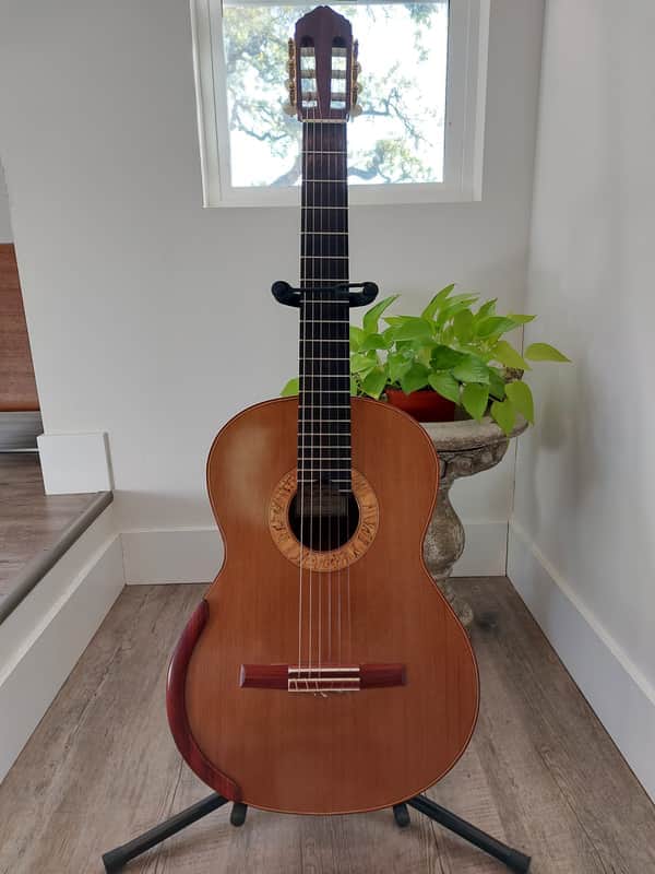Tim Harris Double Top 2012 Classical Guitar Cedar / Redwood + Crossrock PolyCarbon case image 1