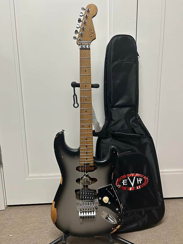EVH Frankenstein "Frankie" Relic Electric Guitar- Silverburst image 1