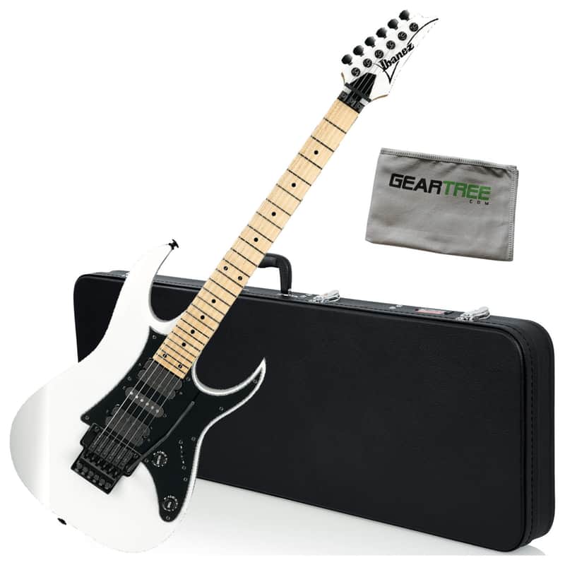 Ibanez RG550 WH White RG Genesis Electric Guitar Bundle w/Hard Case image 1