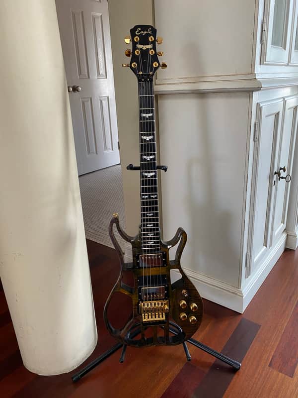 Handmade Electric Guitar - Custom Build See Through Body - Brown Nitro Finish. image 1