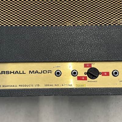 1970 Marshall Major JMP Model 1967 "Major" 200-Watt Amp Head - Ritchie Blackmore, Stevie Ray Vaughan, Mick Ronson image 9