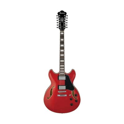 Ibanez AS Artcore AS7312 12-String Electric Guitar, Bound Rosewood Fretboard, Transparent Cherry Red image 6