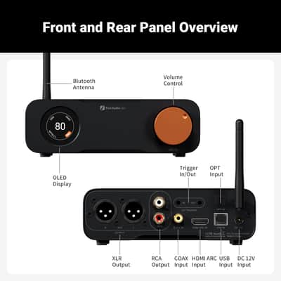 Fosi Audio ZD3 Balanced DAC | ES9039Q2M Preamplifier, Bluetooth & HDMI ARC image 2