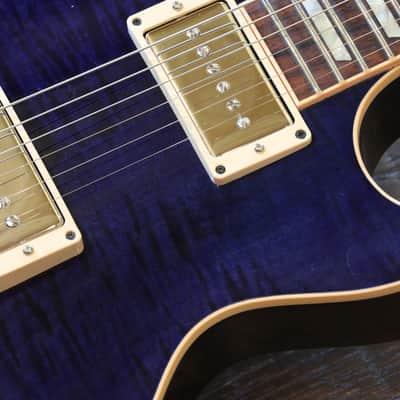 2012 Gibson Custom Shop Les Paul Standard F Cobalt Blue Flametop + COA OHSC image 5