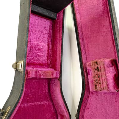 Vintage Gibson Les Paul Custom Hardshell Case Pink Interior All Latches Work image 9