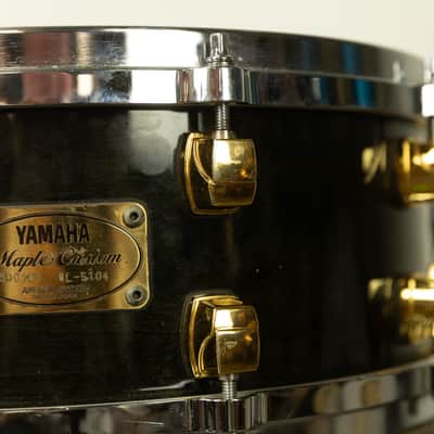 Yamaha 5.5x14 Maple Custom Ebony Lacquer Snare Drum image 11