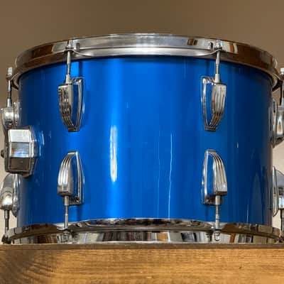 1970's Ludwig 13" Blue Silk 3-Ply Rack Tom 9x13 image 6
