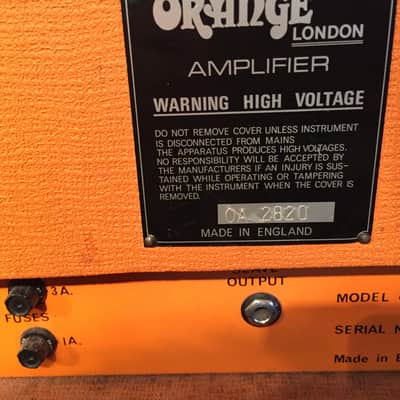 Orange Vintage GRO-100 Amplifier 1972 Orange - Very Rare! image 5